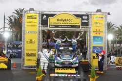 Podium: Jari-Matti Latvala and Miikka Anttila, Ford Fiesta RS WRC, Ford World Rally Team