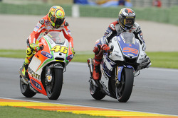 Valentino Rossi and Jorge Lorenzo