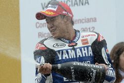 Podium: second place Katsuyuki Nakasuga, Yamaha Factory Racing