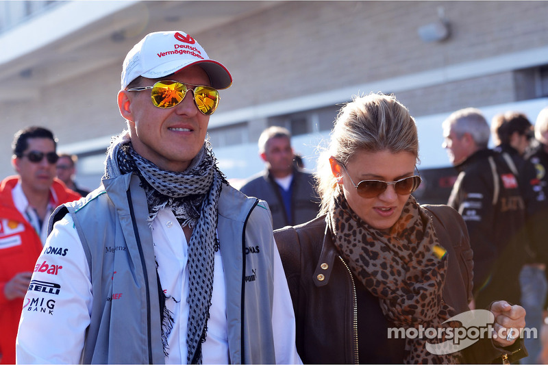 Michael Schumacher, Mercedes AMG F1 ve eşi Corinna Schumacher