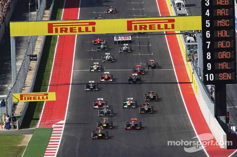 Dez pistas já foram palco da Fórmula 1 nos EUA: Como GP dos EUA, a F1 já foi a Austin, Indianápolis, Phoenix, Watkins Glen, Riverside e Sebring. A categoria também já correu em Dallas, Detroit, Las Vegas e Long Beach.