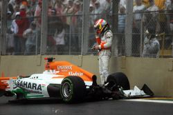 Paul di Resta, Sahara Force India crashed out of the race