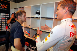 Sebastian Vettel et David Coulthard