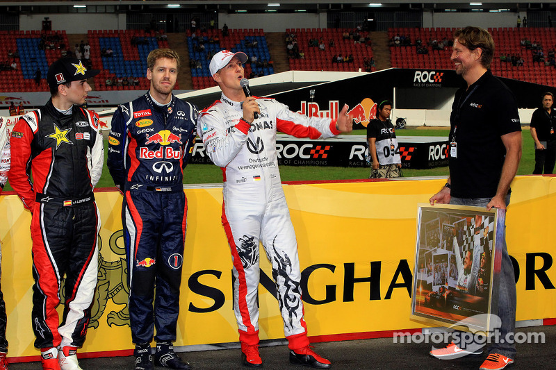 Jorge Lorenzo, Sebastian Vettel and Michael Schumacher