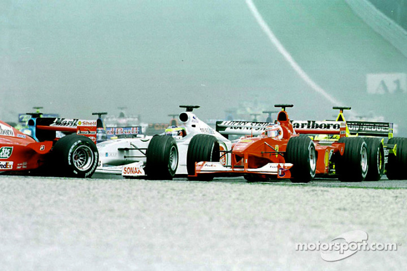 Start: Ricardo Zonta and Rubens Barrichello