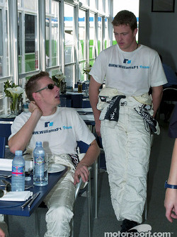 Jenson Button and Ralf Schumacher