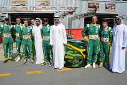 Mohammed Ben Sulayem and Ali Fardan Al Fardan, Dubai Autodrome chairman with the Saudi Falcons Team Schubert BMW squad