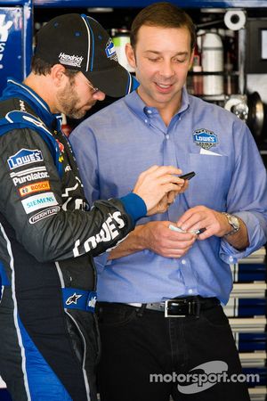 Jimmie Johnson, Hendrick Motorsports Chevrolet and Chad Knaus