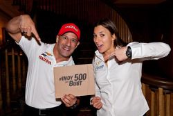 Tony Kanaan e Simona de Silvestro