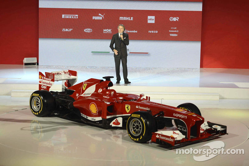 Luca di Montezemolo with the Ferrari F138