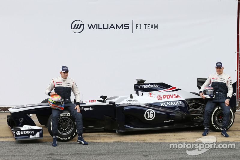 Pastor Maldonado, Williams F1 and Valtteri Bottas, Williams F1 unveil the FW35