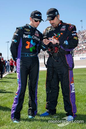 Denny Hamlin, Joe Gibbs Racing Toyota and crew chief Darian Grubb