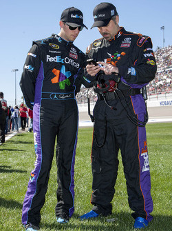 Denny Hamlin, Joe Gibbs Racing Toyota and crew chief Darian Grubb