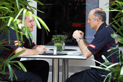 Steve Nielsen, Scuderia Toro Rosso Sporting Director with Franz Tost, Scuderia Toro Rosso Team Principal