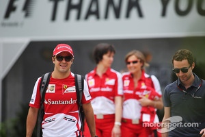 Felipe Massa, Ferrari with Nicolas Todt, Driver Manager