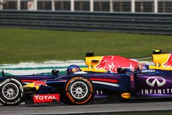 Sebastian Vettel, Red Bull Racing RB9 et Mark Webber, Red Bull Racing RB9