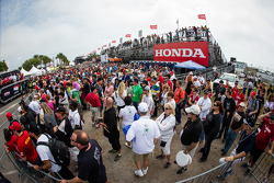 A massive crowd