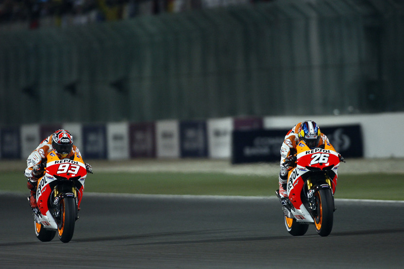 Dani Pedrosa en Marc Marquez