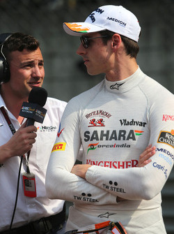 Williams F1 Team Buxton, NBC TV and Adrian Sutil, Force India