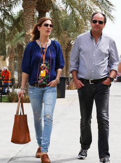 Gerhard Berger, with his girlfriend Helene