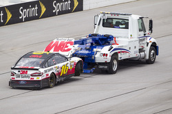 Greg Biffle, Roush Fenway Racing Ford after a huge crash