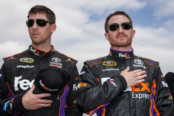 Denny Hamlin, Joe Gibbs Racing Toyota and Brian Vickers, Joe Gibbs Racing Toyota