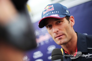 Mark Webber, Red Bull Racing with the media