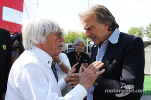 (L to R): Bernie Ecclestone, CEO Formula One Group, with Luca di Montezemolo, Ferrari President