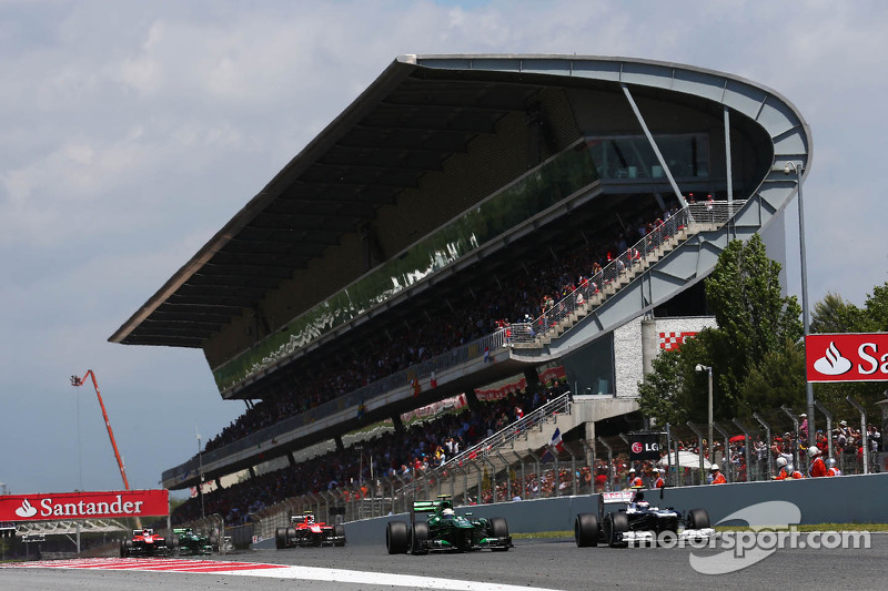 Valtteri Bottas, Williams FW35 e Giedo van der Garde, Caterham CT03