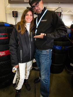 Cyndie Allemann with her co-host from Auftrag Auto' Alex Wesselsky