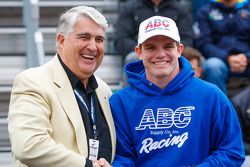 Conor Daly at the drivers meeting