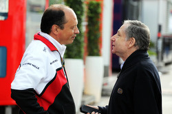 (L to R): Frederic Vasseur ART Boss with Jean Todt, FIA President