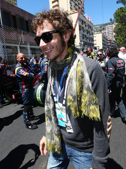 Valentino Rossi, Moto GP rider, on the grid