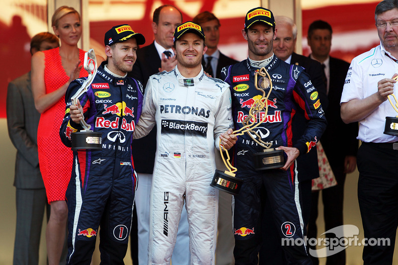 2013: 1. Nico Rosberg, 2. Sebastian Vettel, 3. Mark Webber