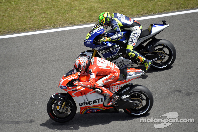 Nicky Hayden, Ducati Team y Valentino Rossi, Yamaha Factory Racing