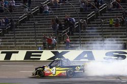 Race winner Jeb Burton celebrates