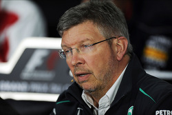 Ross Brawn, jefe de equipo del Mercedes AMG F1 Team, en la rueda de prensa de la FIA
