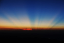 The morning sunrise from Pikes Peak