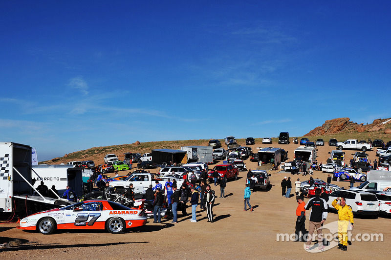 Pikes Peak Parking >> Competitors Parking Area At The Start Of Sector 3 At Pikes Pikes Peak Parking >> Competitors Parking Area At The Start Of Sector 3 At Pikes