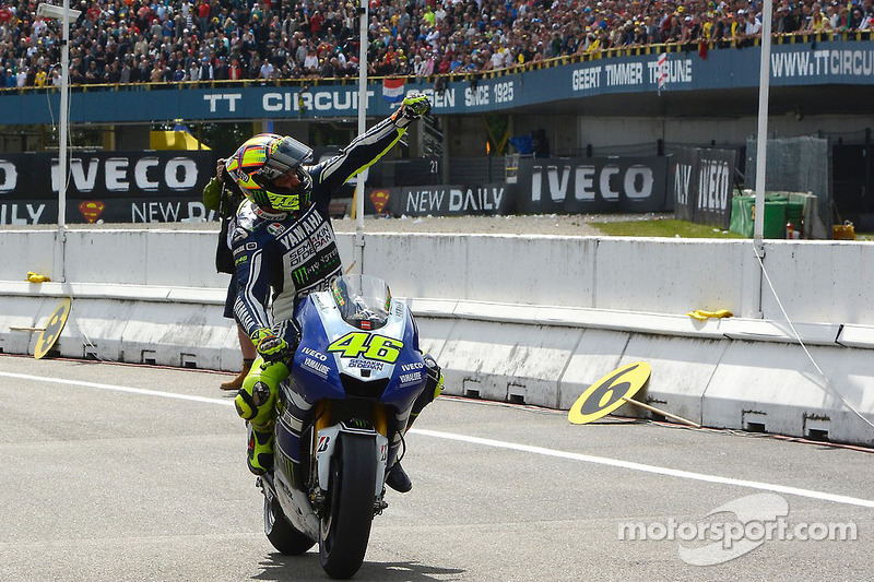 Race winner Valentino Rossi, Yamaha Factory Racing