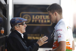 Jackie Stewart, with Paul di Resta, Sahara Force India F1