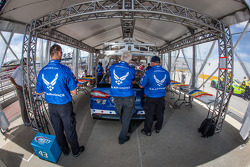 Car of Aric Almirola, Richard Petty Motorsports Ford at technical inspection