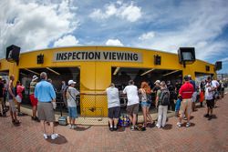 Fans at technical inspection
