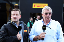 (L to R): Paul Hembery, Pirelli Motorsport Director with Gary Anderson, BBC Sport Expert Analyst