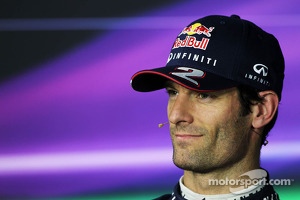 Mark Webber, Red Bull Racing in the FIA Press Conference