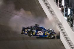 Martin Truex Jr., Michael Waltrip Racing Toyota crashes