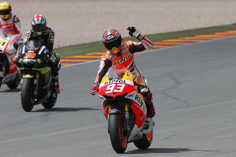 Ganador de la carrera Marc Márquez Repsol Honda team