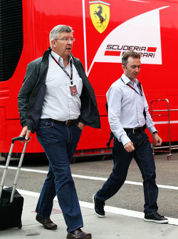 (L to R): Ross Brawn, Mercedes AMG F1 Team Principal with Paddy Lowe, Mercedes AMG F1 Executive Dire
