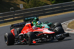 Jules Bianchi, Marussia F1 Team MR02 et Charles Pic, Caterham CT03