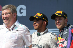 Ross Brawn, Mercedes GP, Director técnico, Lewis Hamilton, Mercedes AMG F1, Sebastian Vettel y Red B